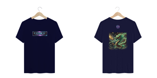 Nome do produtoCamiseta plus size coleção Cosmic Creatures, Aurion