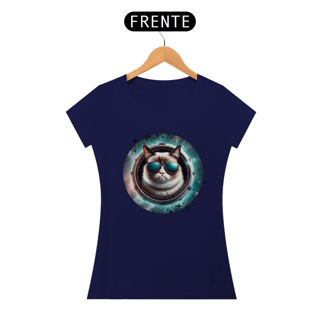 Nome do produtocamiseta feminina gato de oculos