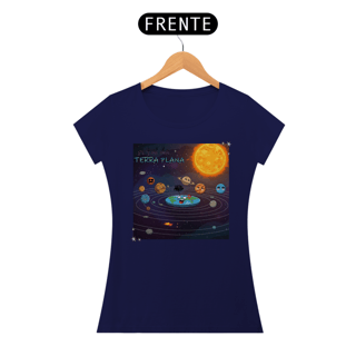 Nome do produtoCamiseta feminina A tal da Terra plana