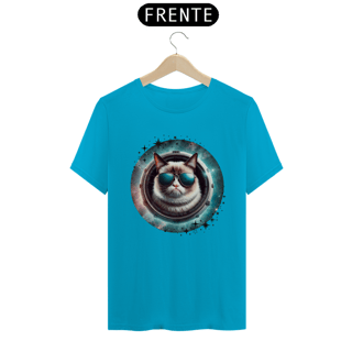 Nome do produtocamiseta unissex gato de oculos
