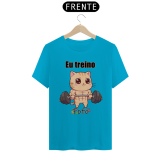 Nome do produtoCamiseta unissex Eu treino fofo