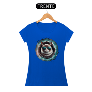Nome do produtocamiseta feminina gato de oculos
