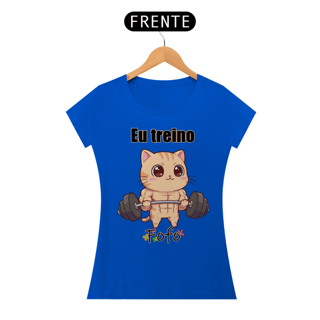 Nome do produtoCamiseta feminina Eu treino fofo