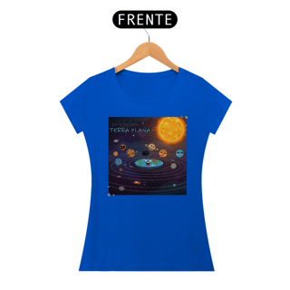 Nome do produtoCamiseta feminina A tal da Terra plana