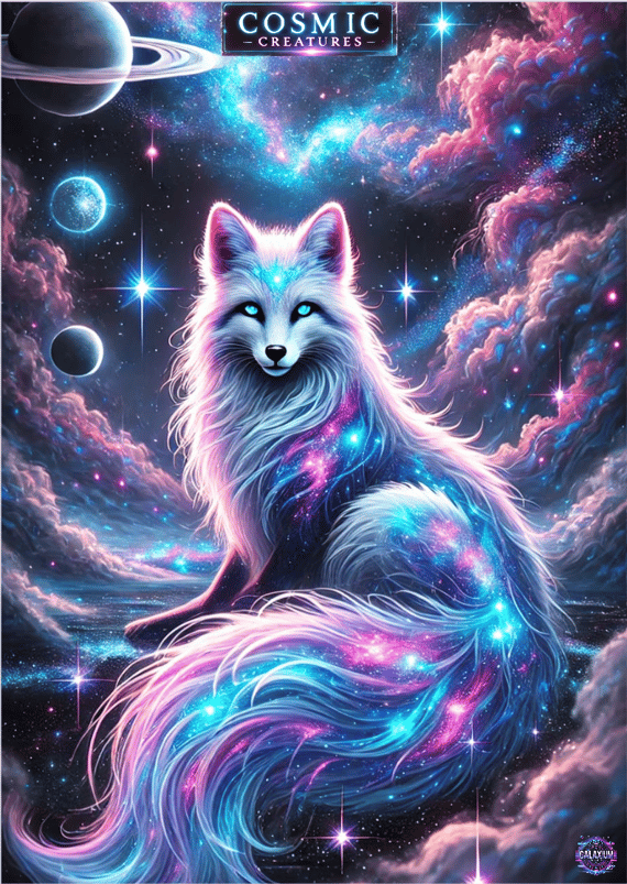 Poster retrato coleção Cosmic Creatures, Aetherfox