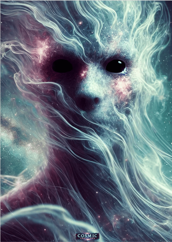 Pôster retrato coleção Cosmic Creatures, Astrogeist