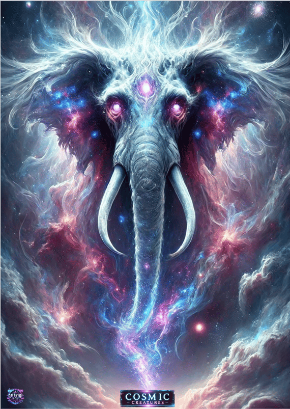 Pôster retrato coleção Cosmic Creatures, Astrophaunt
