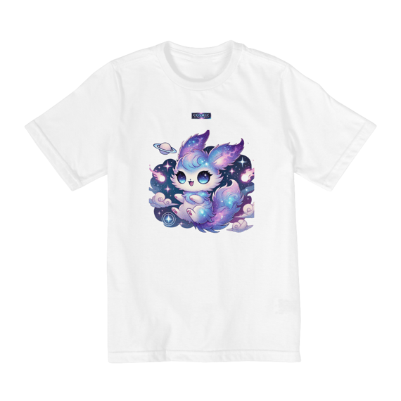 Camiseta infantil (2 A 8) coleção Cosmic Creatures, Cometuff