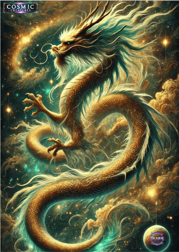 Pôster retrato coleção Cosmic Creatures, Aurion