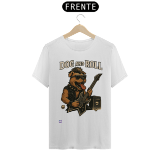 Nome do produtoCamiseta unissex Dog and roll