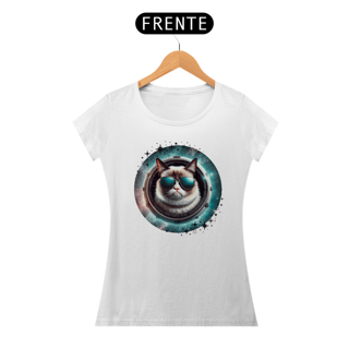 Nome do produtocamiseta feminina gato de oculos