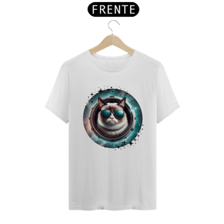 Nome do produtocamiseta unissex gato de oculos