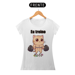 Nome do produtoCamiseta feminina Eu treino fofo