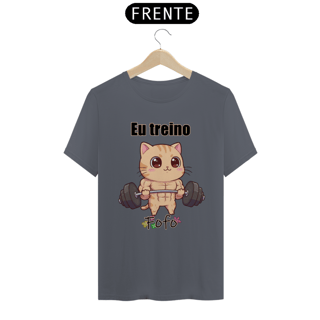Nome do produtoCamiseta unissex Eu treino fofo
