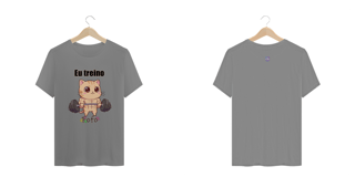 Nome do produtoCamiseta plus size Eu treino fofo