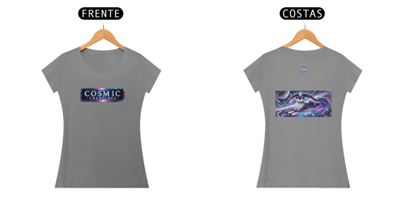 Camiseta feminina coleção Cosmic Creatures, Cometuff