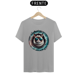 Nome do produtocamiseta unissex gato de oculos