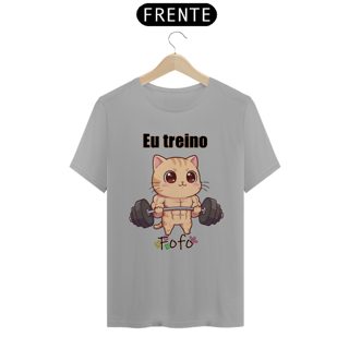 Nome do produtoCamiseta unissex Eu treino fofo