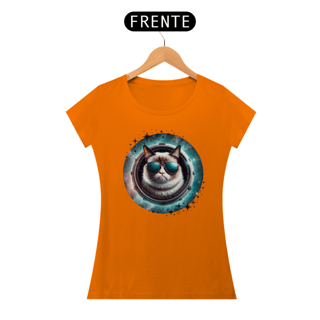 Nome do produtocamiseta feminina gato de oculos