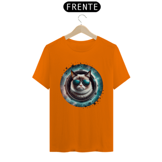 Nome do produtocamiseta unissex gato de oculos