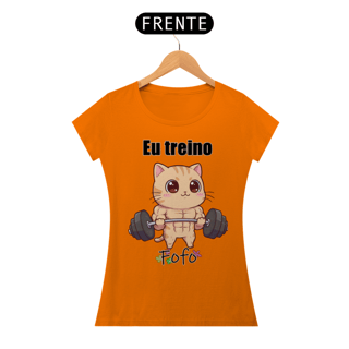 Nome do produtoCamiseta feminina Eu treino fofo