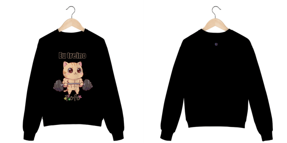 Moletom Eu treino fofo