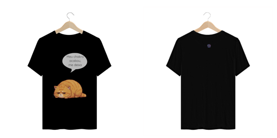 Camiseta plus size Meu chakra acabou