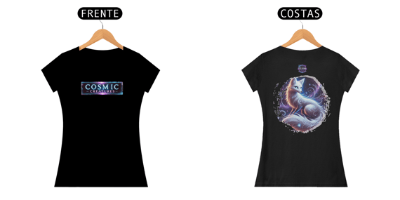 Camiseta feminina coleção Cosmic Creatures Aetherfox