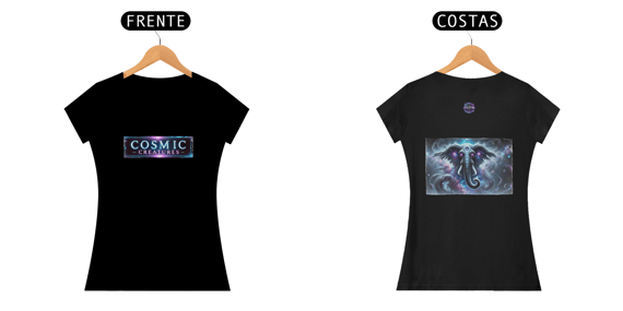 Camiseta feminina coleção Cosmic Creatures, Astrophaunt