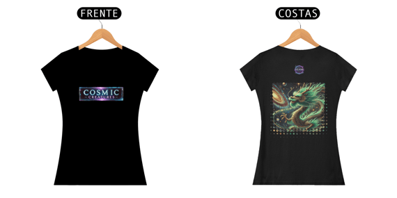 Camiseta feminina coleção Cosmic Creatures, Aurion