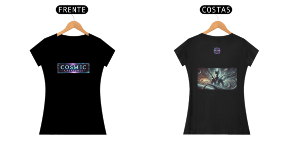 Camiseta feminina coleção Cosmic Creatures, Voidrix