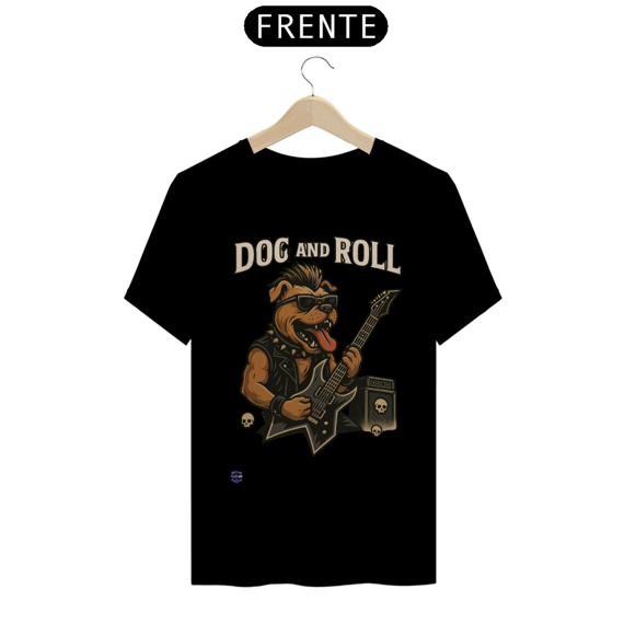 Camiseta unissex Dog and roll