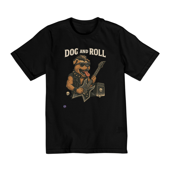Camiseta infantil (10 a 14) Dog and roll