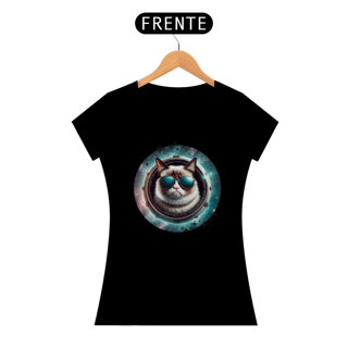 Nome do produtocamiseta feminina gato de oculos