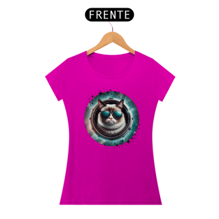 Nome do produtocamiseta feminina gato de oculos