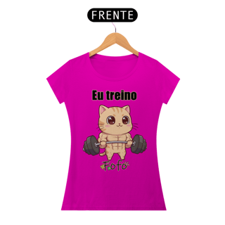 Nome do produtoCamiseta feminina Eu treino fofo