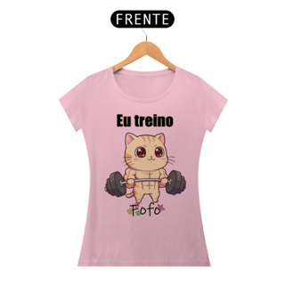 Nome do produtoCamiseta feminina Eu treino fofo