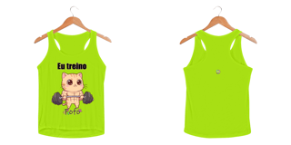 Nome do produtoRegata feminina Eu treino fofo