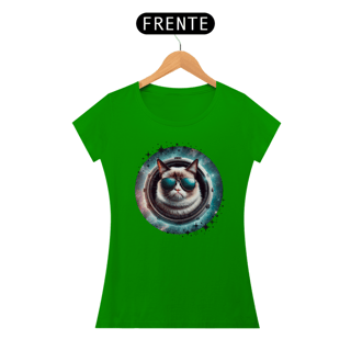 Nome do produtocamiseta feminina gato de oculos