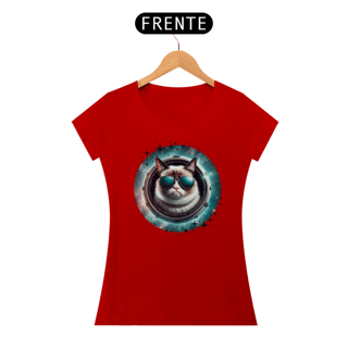 Nome do produtocamiseta feminina gato de oculos
