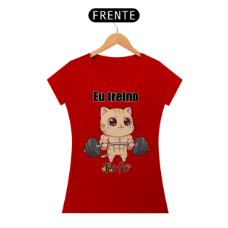 Nome do produtoCamiseta feminina Eu treino fofo