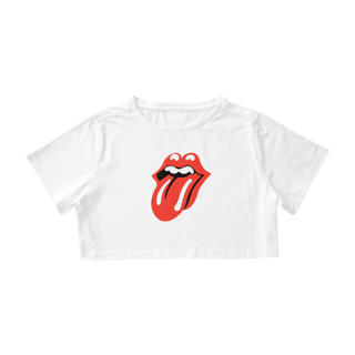 Nome do produto Camisa Cropped Rolling Stones - Hot Lips - Coleção Rock
