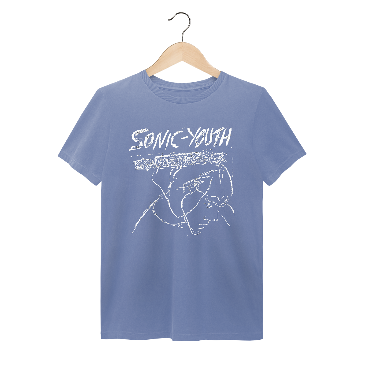 Nome do produto: Camiseta Estonada Premium Sonic Youth - Confusion is Sex - Coleção Rock/Alternativo