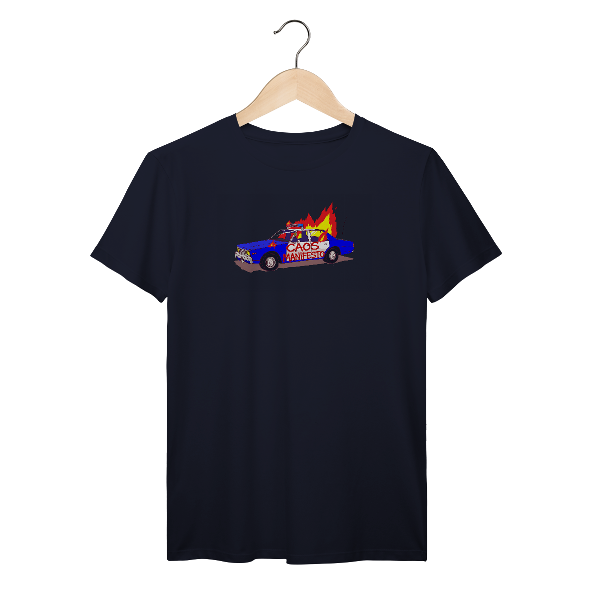 Nome do produto: Camiseta Premium Caos Manifesto - Coleção Exclusivas
