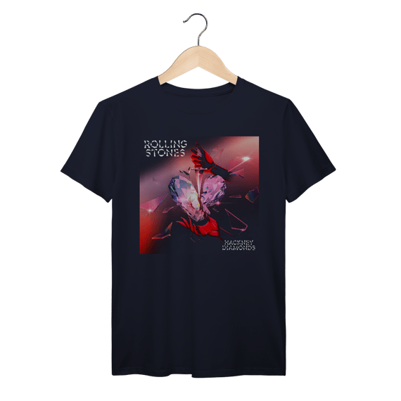 Camiseta Premium Rolling Stones - Hackney Diamonds - Coleção Rock