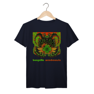 Nome do produto Camiseta Premium Bongzilla - Weedsconsin - Coleção Rock
