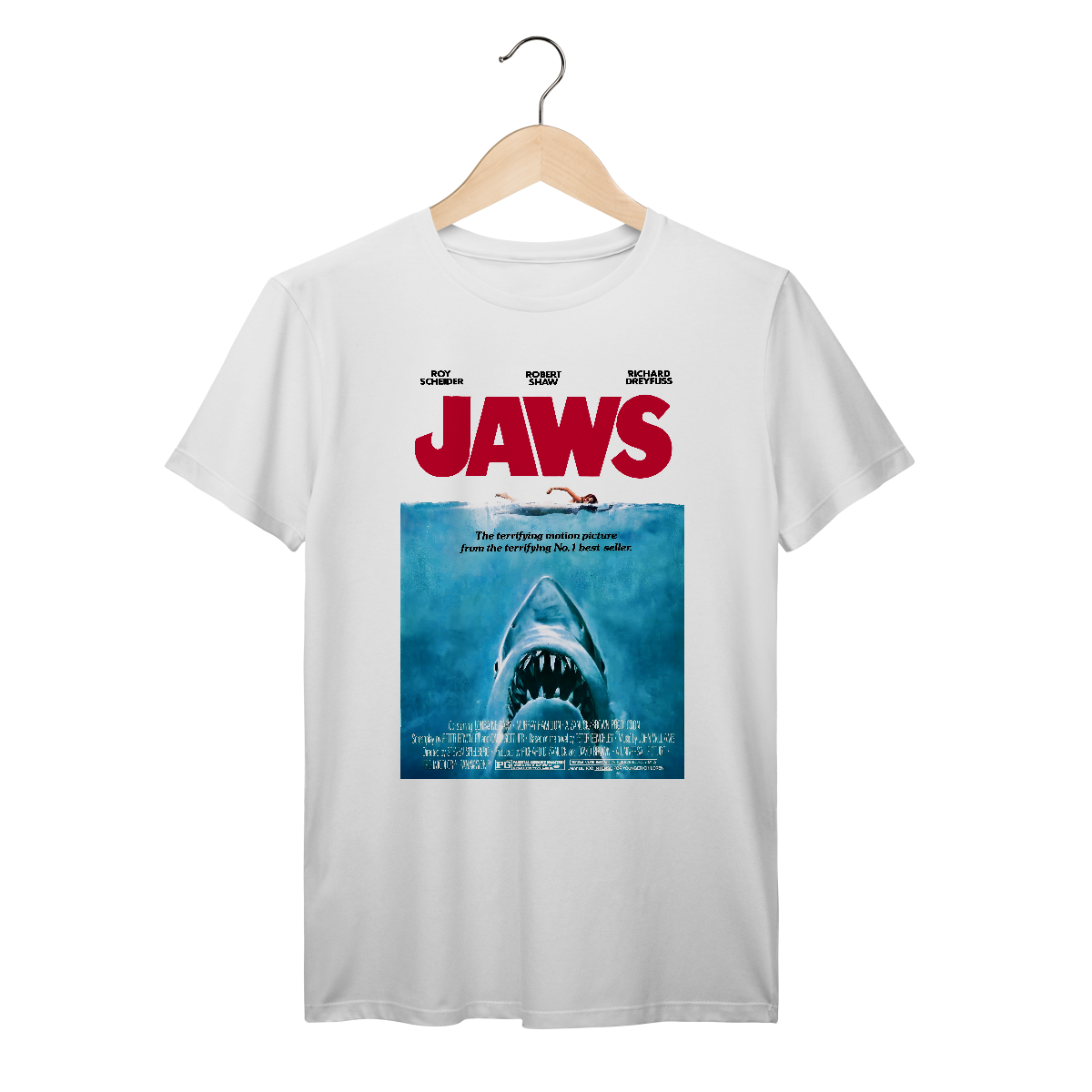 Nome do produto: Camiseta Premium Jaws - Coleção Filmes/ Terror