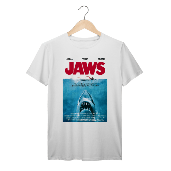 Camiseta Premium Jaws - Coleção Filmes/ Terror