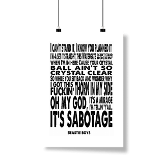 Poster Beastie Boys - Sabotage - Coleção Rap/ Punk