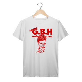 Nome do produto Camiseta Premium GBH - Leather, Bristles, Studs and Acne - Coleção Punk/ Hardcore